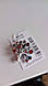 Срібна брошка Едіта з чорними та червоними фіанітами, фото 2