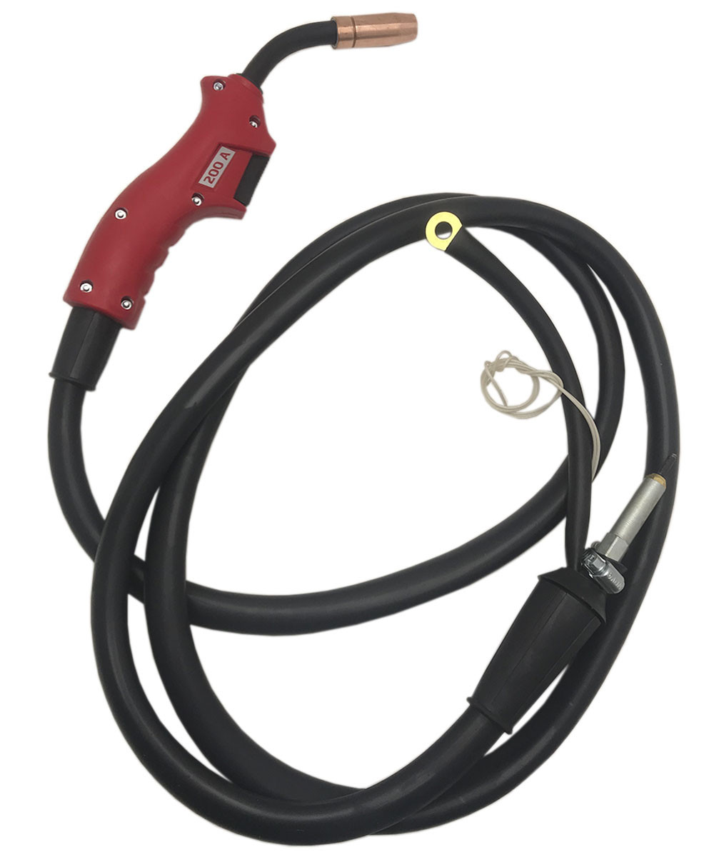 Зварювальний рукав ІСКРА 200А, 2.5 м — MIG/MAG для дроту 0.6-1.2 мм, CO₂ та газові суміші, фото 1