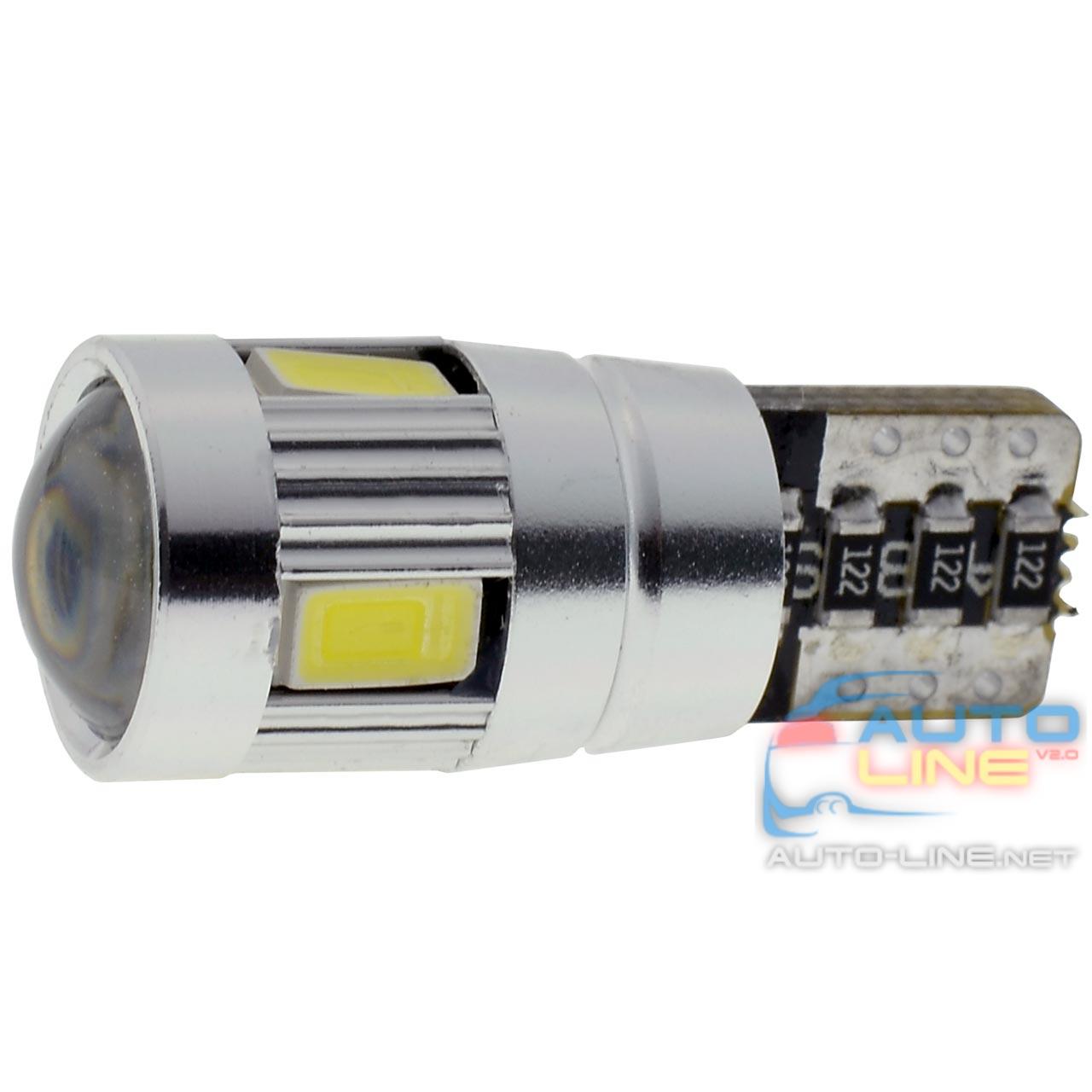 CAN LED-лампа W5W с обманкой - Cyclone T10-062 CAN 5630-6 12V SD