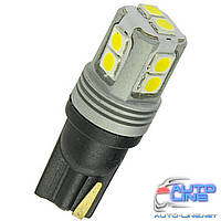 CAN LED-лампа W5W 12-24V с обманкой - Cyclone T10-095 CAN 3030-10 12-24V