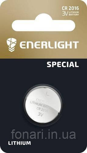 Батарейка дискова Enerlight CR2016 Lithium 3V літієва (таблетка)