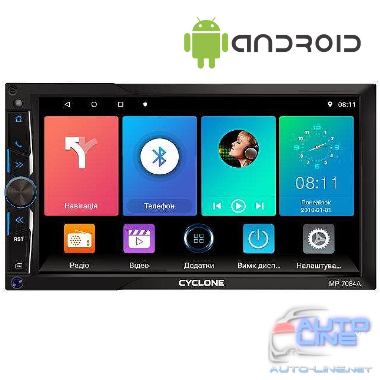 2DIN автомагнитола Android - Cyclone MP-7084A (ANDROID) - фото 8 - id-p1555971512