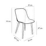 Стілець Tilia Shell-N ніжки букові біла слонова кістка, фото 3