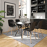 Стілець Tilia Shell-N ніжки букові біла слонова кістка, фото 4