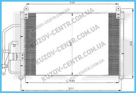 Радіатор кондиціонера Daewoo Lanos (Nissens) FP 22 K308