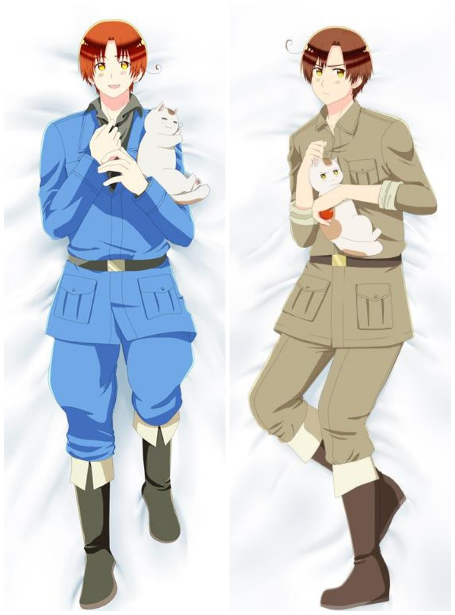 Дакімакура 150х 50 см Хеталія Hetalia Italy Veneziano and Italy Romano Подушка зі знімною наволочкою