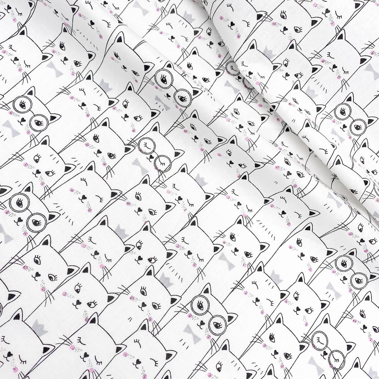 Польська бязь "Кішки контурні в кіно", фото 1