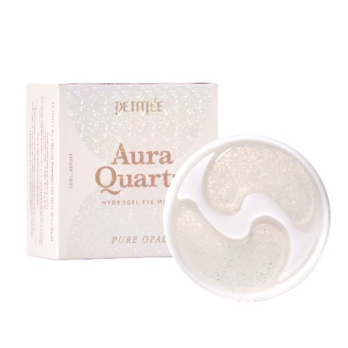 Гідрогелеві патчі для очей з протеїнами перлів PETITFEE Aura Quartz Hydrogel Eye Mask Pure Opal 40шт. (М'ята коробка!)