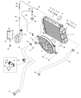 Система охолодження квадроцикла G1 2006-2012