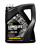 Масло моторне O. Е. М. SAE 5W/30/5л 7715 VW Audi Skoda синтетичне Mannol APISN/CF 504.00/507.00 LONGLIF, фото 2