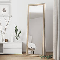 Зеркало в пол ростовое 170х60 в светлой раме Айвори Black Mirror в примерочную