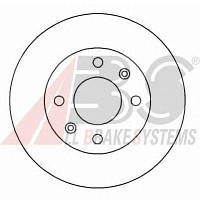 Гальмівний диск передній (без ABS, D=238mm) Renault Kangoo / Nissan Kubistar 97-08 15117 ABS