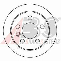 Гальмівний диск передній суцільний (R14, 260x16mm) VW Transporter T4 90-96 16082 ABS