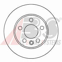 Гальмівний диск задній суцільний (280x12mm) VW Transporter T4 90-03 16659 ABS