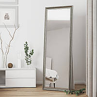 Зеркало в полный рост напольное 170х60 Серебро никель Black Mirror для спальни
