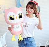 Іграшка подушка плед 3 в 1 Сова (Совушка, совеня) 45 см, фото 7