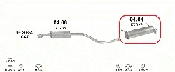 Глушник (вихлопна система) CITROEN ZX 1.6