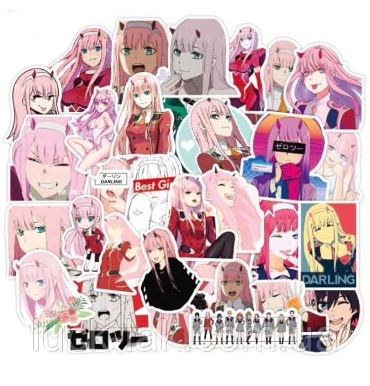 Вінілові стікери Darling in the Franxx Милий у Франксі, фото 1