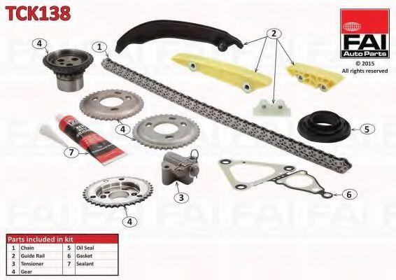 К-кт ланцюга приводу ГРМ (4шест.) FORD TRANSIT 2.4TDCi 06-14 LAND ROVER DEFENDER 2.4 07-16