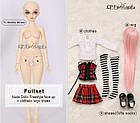 Лялька bjd 1/4 Mirwen Minifee Мірвен 40 см, колекційна шарнірна лялька, повний комплект, фото 8