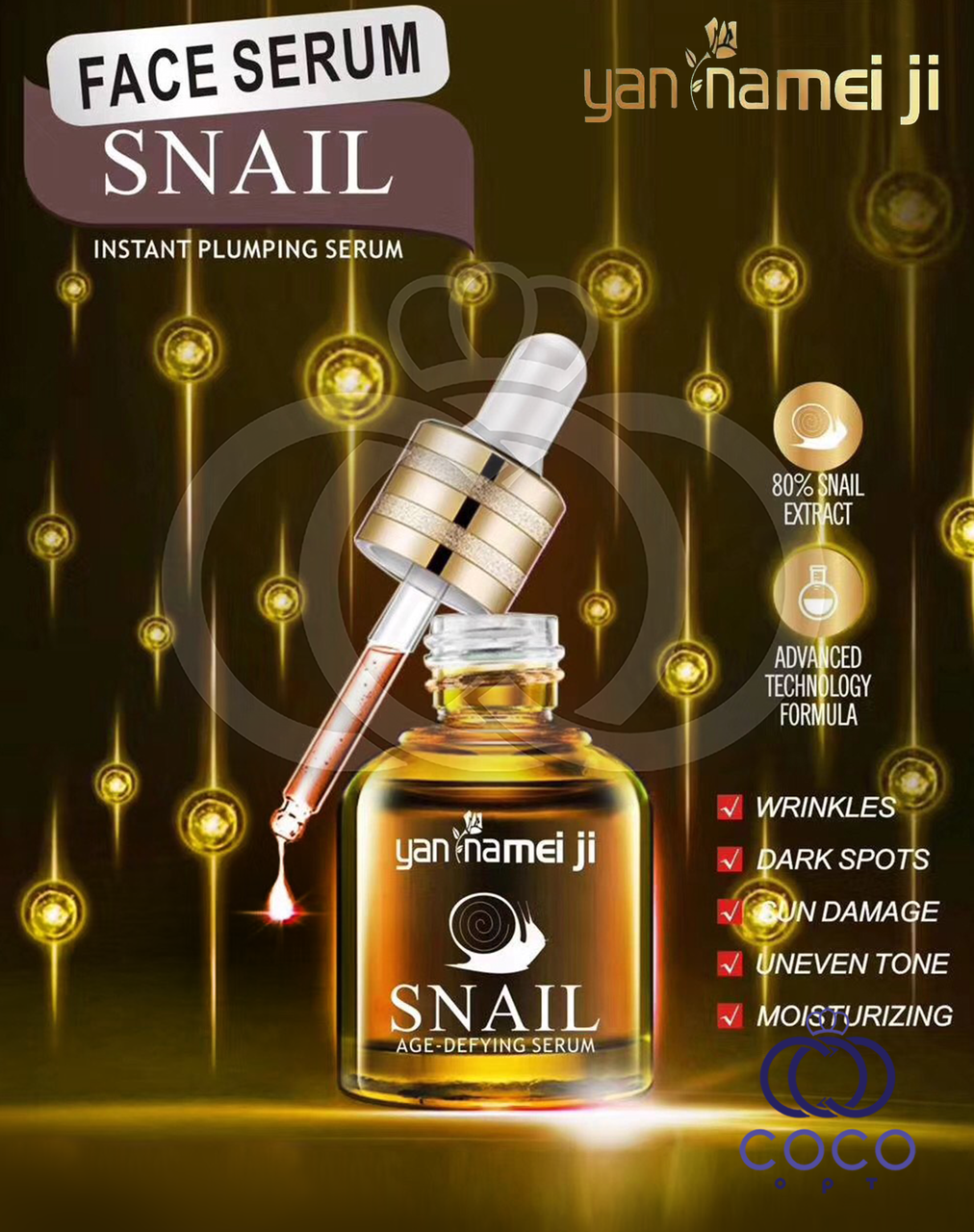 Сироватка для обличчя Age Defying Serum Snail з муцином равлика 30 мл