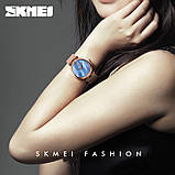 Наручний жіночий годинник Skmei 9177 (Сині), фото 5