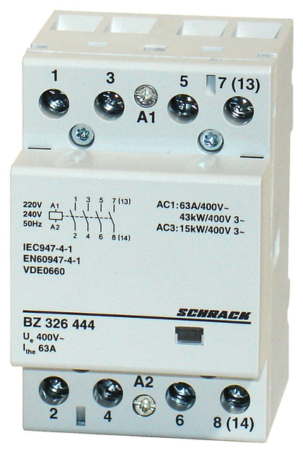 Контактор додаток BZ 63A 4НО 230В AC Schrack