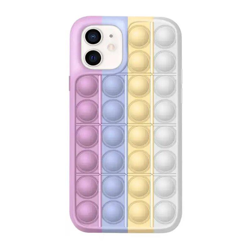 Чохол Pop-It Case для iPhone 12 Light rainbow