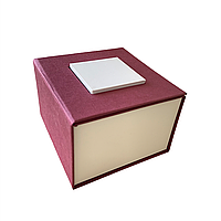 Коробка для наручных часов подарочная футляр шкатулка Бордовая ( код: IBW028KO )