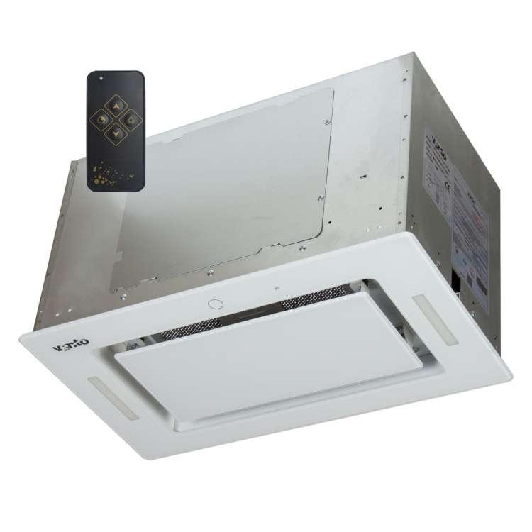 Витяжка повновбудована Ventolux PUNTO 52 WG (1000) TRC MM, біла потужна витяжка на кухню, з пультом ДУ, фото 1