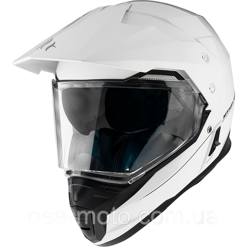 MT Synchrony Duo Sport Solid Gloss White мотошолом кросовий/ендуро