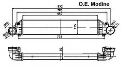 Радіатор інтеркулера MB W202/W203/S203/R171 1.8-2.7D 05.00-02.11