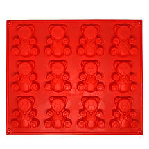 Силіконова форма MagicKitchen №367 Ведмедики 12 в 1, фото 2