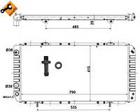 Радиатор охлаждения Citroen Jumper/Fiat Ducato/Peugeot Boxer 94- (+AC)