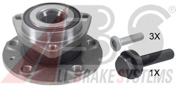 Підшипник маточини перед. VW Caddy III 03-15/Golf V/VI 03-14 (3 болти)