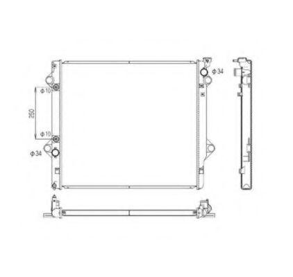 Радіатор охолодження 650x590x27 Toyota Land Cruiser Prado I (J120) 4.0 12.02-01.18