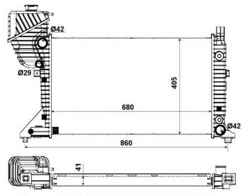 Радіатор охолодження MB Sprinter 208-416CDI (АКПП)