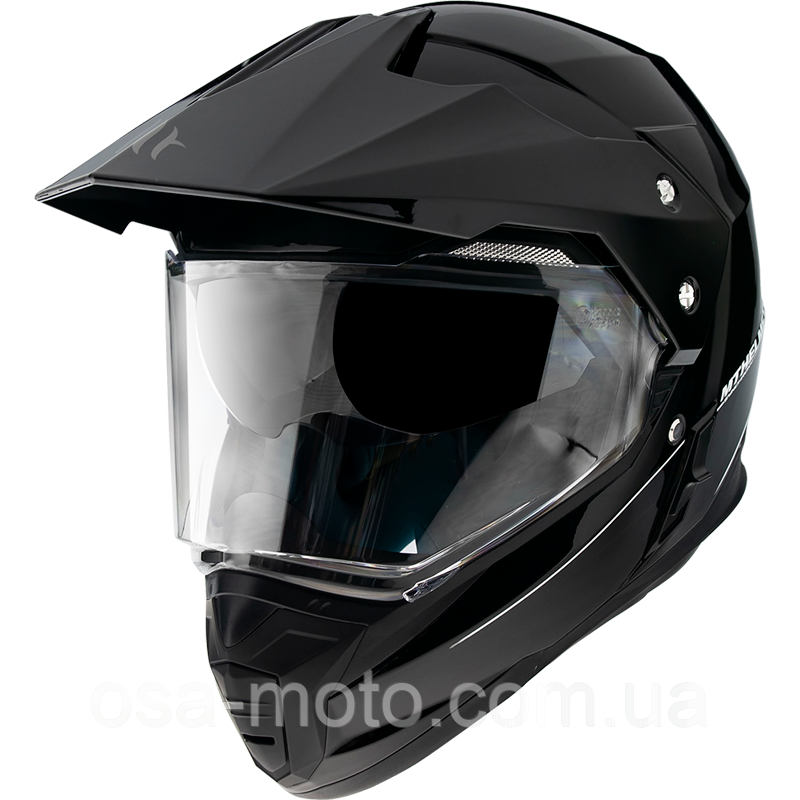 MT Synchrony Duo Sport Solid Gloss Black мотошолом кросовий/ендуро