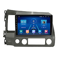 Штатная магнитола Lesko для Honda Civic VIII 2005-2009 экран 10" 2/32Gb/ 4G/ Wi-Fi Premium GPS Android