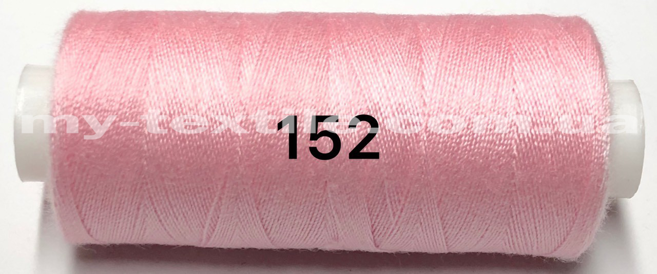 Нитка швейна 40s/2 400 ярдів Kiwi No152 Світло Рожевий, фото 1