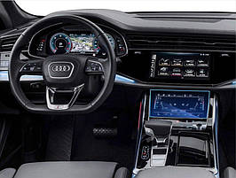 Захисне скло IPF Audi Q7, Q8, A8 2018-2019 монитор 10.1" +климат 8.6"