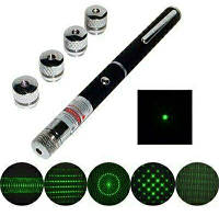 Лазерная указка Green Laser Pointer 803-5 5 насадок (KG-4028)