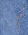 Оригінальні жіночі джинси з поясом манжетом на резинці, фото 2