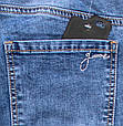 Оригінальні жіночі джинси з поясом манжетом на резинці, фото 4