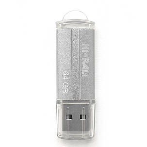 Накопичувач USB 64GB Hi-Rali Corsair серія срібло, фото 2