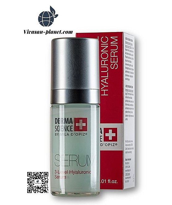 Сироватка для обличчя Mila D`Opiz з гіалуроном 3-рівневим Вівасан 3-Level Hyaluronic Serum Швейцарія 30 мл