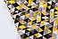 Бязь "Міні трикутники 2 см" жовті та коричневі, №2421, фото 4