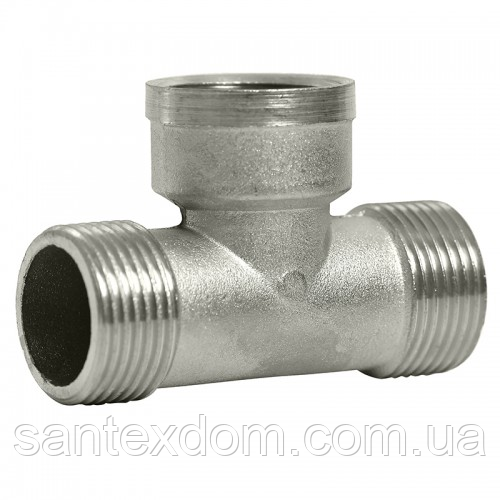 Трійник  3/4"З-1/2"В-3/4"З (Ni), фото 1