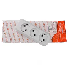 Колодка 3 гнізда без заземлення ElectroHouse