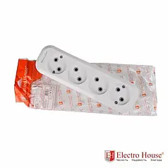Колодка 4 гнізда без заземлення ElectroHouse EH-2132